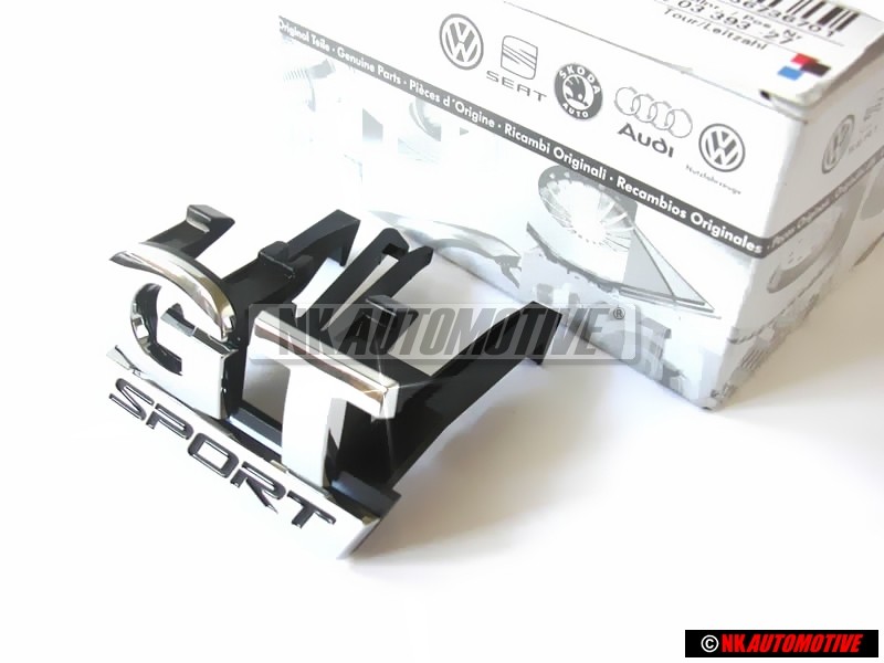 Original VW GT SPORT Front Grill Badge Emblem Chrome - 1K6853679C FXC
