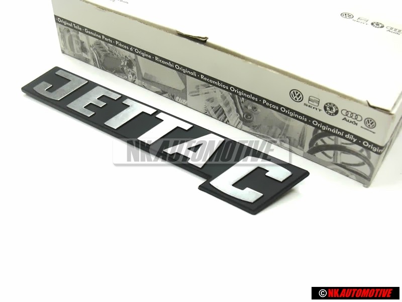 Original VW JETTA C Rear Boot Badge Emblem Brushed Silver - 161853687Q