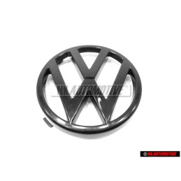 Original VW Front Grill Badge Emblem Black - 165853601A 01C