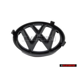 Original VW Front Grill Badge Emblem Black - 165853601A 01C