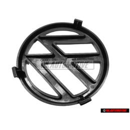Original VW Front Grill Badge Emblem Black - 165853601A 01C
