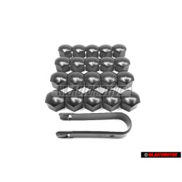 Original VW SET 20x Wheel Bolt Covers Caps &Removal Tool - Golf Corrado Scirocco