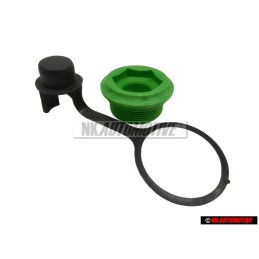 Original VW SET Gearbox Inspection Plug & Cap Green - Golf MK1/2/3 Cabriolet
