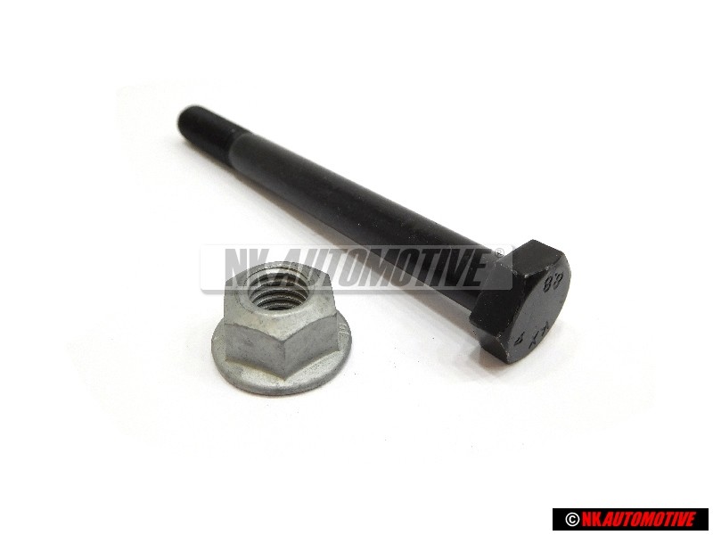 Original VW SET Front Suspension Strut Hub Pinch Bolt & Nut - Passat Phaeton