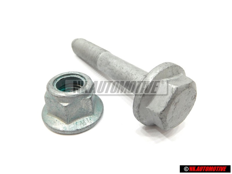 Original VW SET Front Suspension Strut Pinch Bolt & Nut - Golf MK4 Beetle Bora