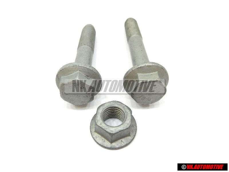Original VW SET Front Suspension Wishbone Arm Bolts Nut - Golf MK4 Bora