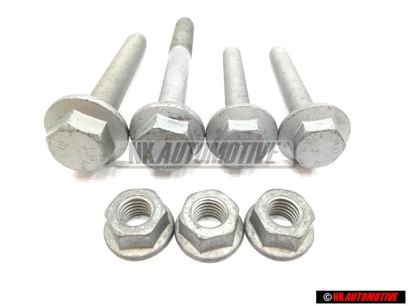 Original VW SET Front Control Arm Wishbone Bolts Nuts - Golf MK5/6 Scirocco 3