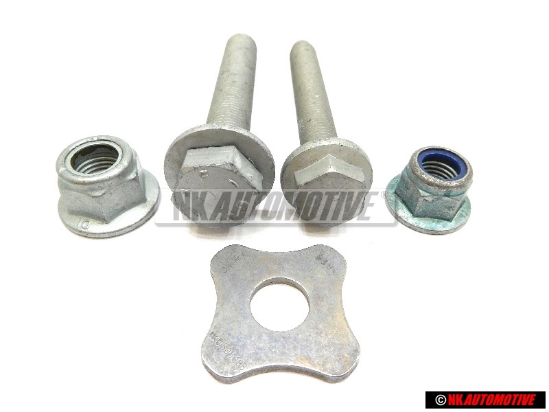 Original VW SET Rear Suspension Trailing Arm Bolts Nuts - Golf MK5/6