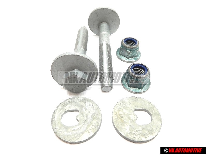 Original VW SET Rear eccentric suspension Bolts Nuts - Golf Jetta MK5/6 Scirocco