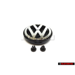 Original VW SET Rear Hatch Boot Trunk Badge Emblem w fitting Grommets - Golf MK2