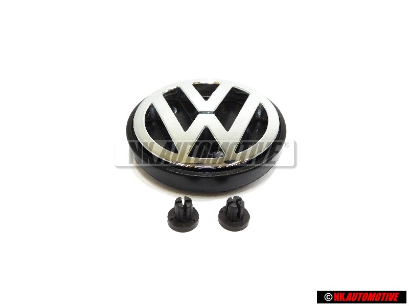 Original VW SET Rear Hatch Boot Trunk Badge Emblem w fitting Grommets - Golf MK2