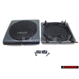 Original VW SET Front Door Speakers Pods Protective Covers w/Hardware - Golf MK2