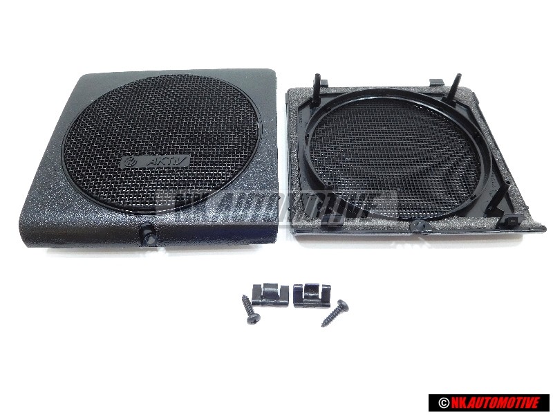 Original VW SET Front Door Speakers Pods Protective Covers w/Hardware - Golf MK2