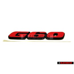 Original VW Inscription Satin Black Mars Red - 357853675 QS2