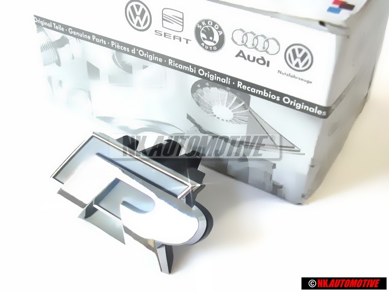 Original VW R LINE Front Grill Badge Emblem Chrome - 1K8853679B FXC