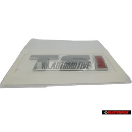 Original VW TSI Rear Trunk Boot Badge Emblem Chrome Red - 5K0853675M GQF