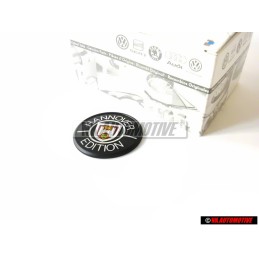 Original VW HANNOVER EDITION Side Badge Black Red - 255853675 AEM
