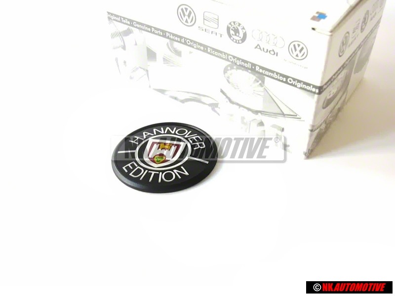 Original VW HANNOVER EDITION Side Badge Black Red - 255853675 AEM