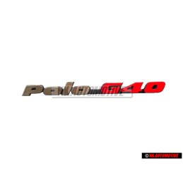 Original VW POLO G40 Rear Boot Badge Emblem Chrome Red - 871853687E VD9