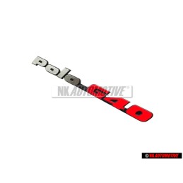 Original VW POLO G40 Rear Boot Badge Emblem Chrome Red - 871853687E VD9