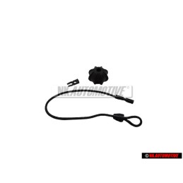 Original VW Holding Strap Satin Black - 1K8863447 9B9