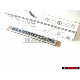 Original VW BLUE MOTION Rear Trunk Boot Badge Emblem Chrome - 6R0853675G WWS