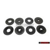 Original VW 1 Set Atachment Buttons For Floor Mat Black - 3C0061795 9B9