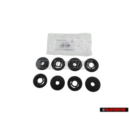 Original VW 1 Set Atachment Buttons For Floor Mat Black - 3C0061795 9B9