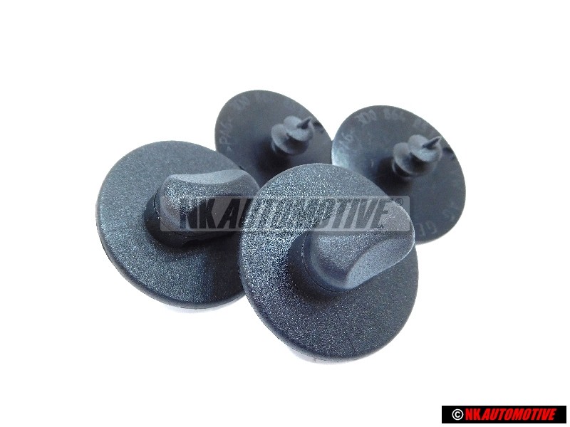 Original VW Set Of Buttons For 1 Floor Mat - 3D0061796 B41