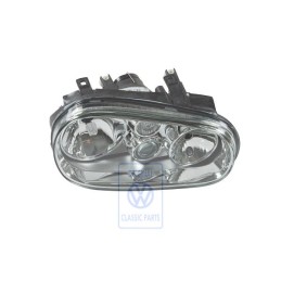 Original VW Halogen Twin Headlights With Halogen Fog Lights - 1J2941018D