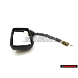 Original VW Exterior Mirror Flat Adjustable From Inside Satin Black - 171857501