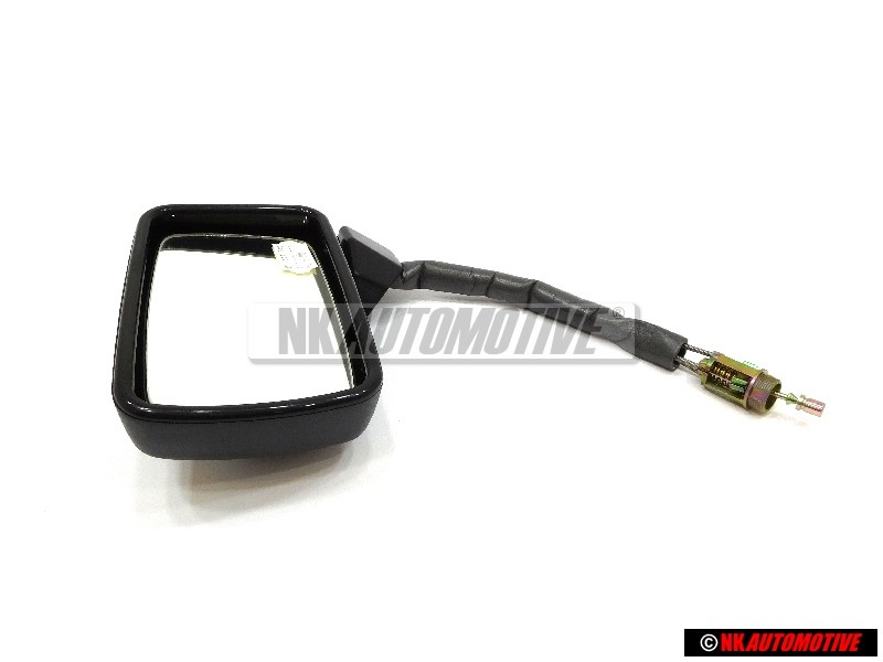 Original VW Exterior Mirror Flat Adjustable From Inside Satin Black - 171857501