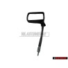 Original VW Exterior Mirror Flat Adjustable From Inside Satin Black - 171857501