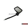Original VW Exterior Mirror Flat Adjustable From Inside Satin Black - 171857501