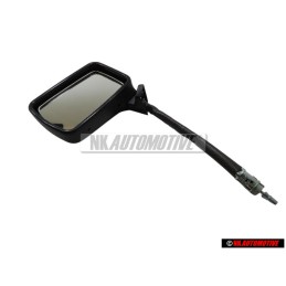 Original VW Exterior Mirror Flat Adjustable From Inside Satin Black - 171857501