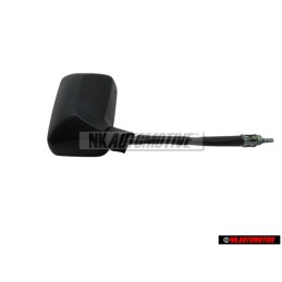 Original VW Exterior Mirror Flat Adjustable From Inside Satin Black - 171857501