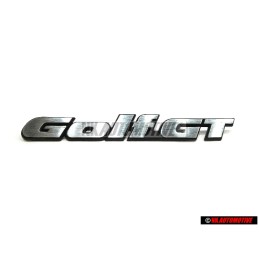 Original VW GOLF GT Rear Boot Badge Emblem Brushed Silver - 191853687M GX2