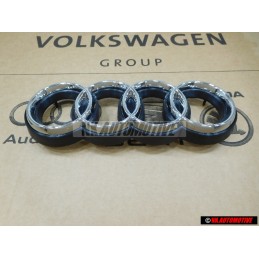 Original Audi Rings Front Grill Badge Emblem Chrome for RS2 - 8A0853600