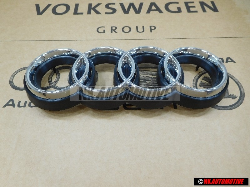 Original Audi Rings Front Grill Badge Emblem Chrome for RS2 - 8A0853600
