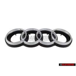 Original Audi Rings Front Grill Badge Emblem Chrome for RS2 - 8A0853600