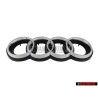 Original Audi Rings Front Grill Badge Emblem Chrome for RS2 - 8A0853600
