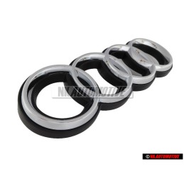 Original Audi Rings Front Grill Badge Emblem Chrome for RS2 - 8A0853600