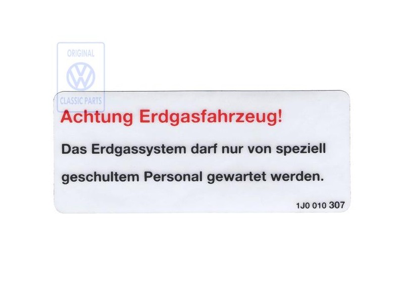 Original VW Notice - 1J0010307