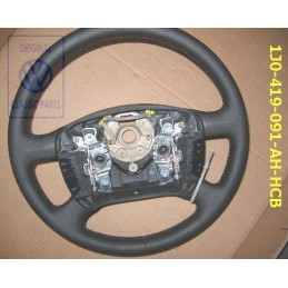 Original VW Multifunction Steering Wheel Black/Tropical Orange - 1J0419091AHHCB