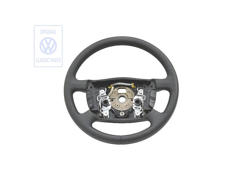 Original VW Multifunction Steering Wheel Black/Cosmic Green - 1J0419091AHHCD