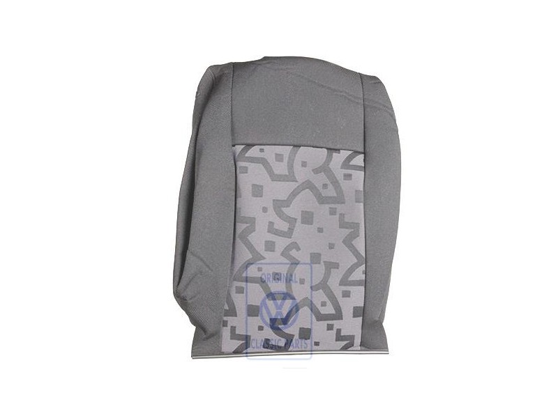 Original VW Backrest Cover Fabric Anthracite/Black - 1J0881805BQFVT