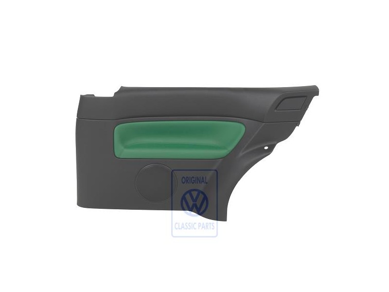 Original VW Door Panel Trim (Leather) Black/Black - 1J3867011DNHSA