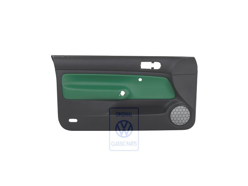 Original VW Door Panel Trim (Leather) Green - 1J3867011DNLLE