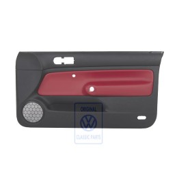 Original VW Door Panel Trim (Leather) Red - 1J3867012EBLLD