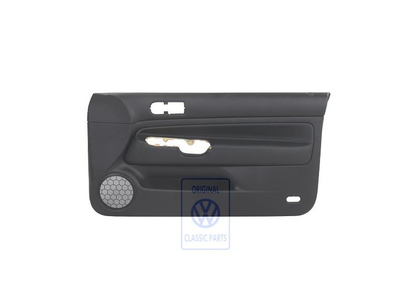 Original VW Door Panel Trim (Leather) Black/Black - 1J3867012EDHSA